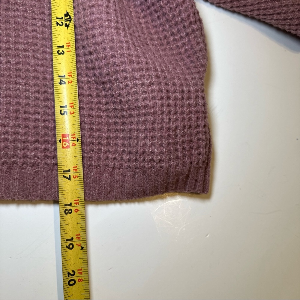 Hollister Womens Pink Easy Cozy Knit Crew Neck Long Sleeve Ribbed Sweater XS - Picture 11 of 11